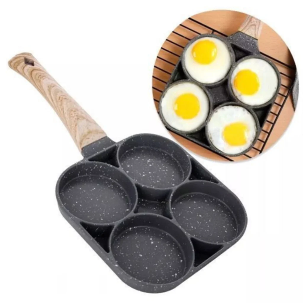 Frigideira Antiaderente 4 Partes Ovo Hambúrguer Shopee