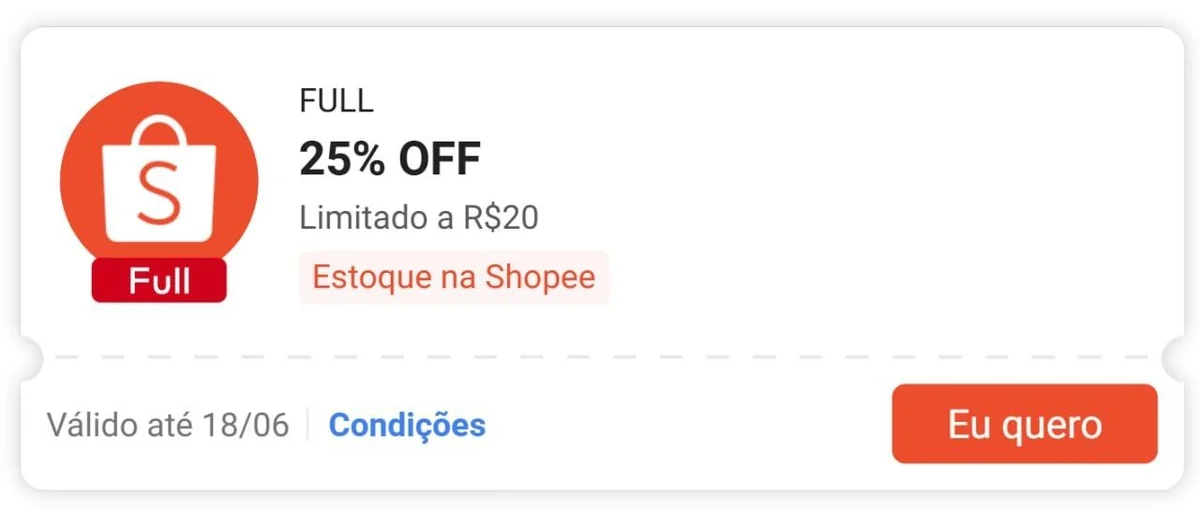 🔥 Cupom Shopee Produtos FULL