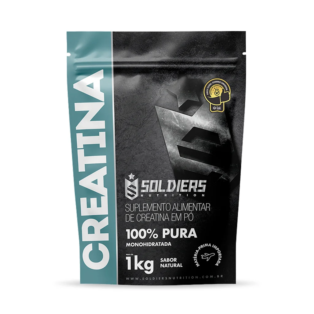 Creatina Suplemento Monohidratada em Pó 100% Pura Importada - Soldiers Nutrition Shopee