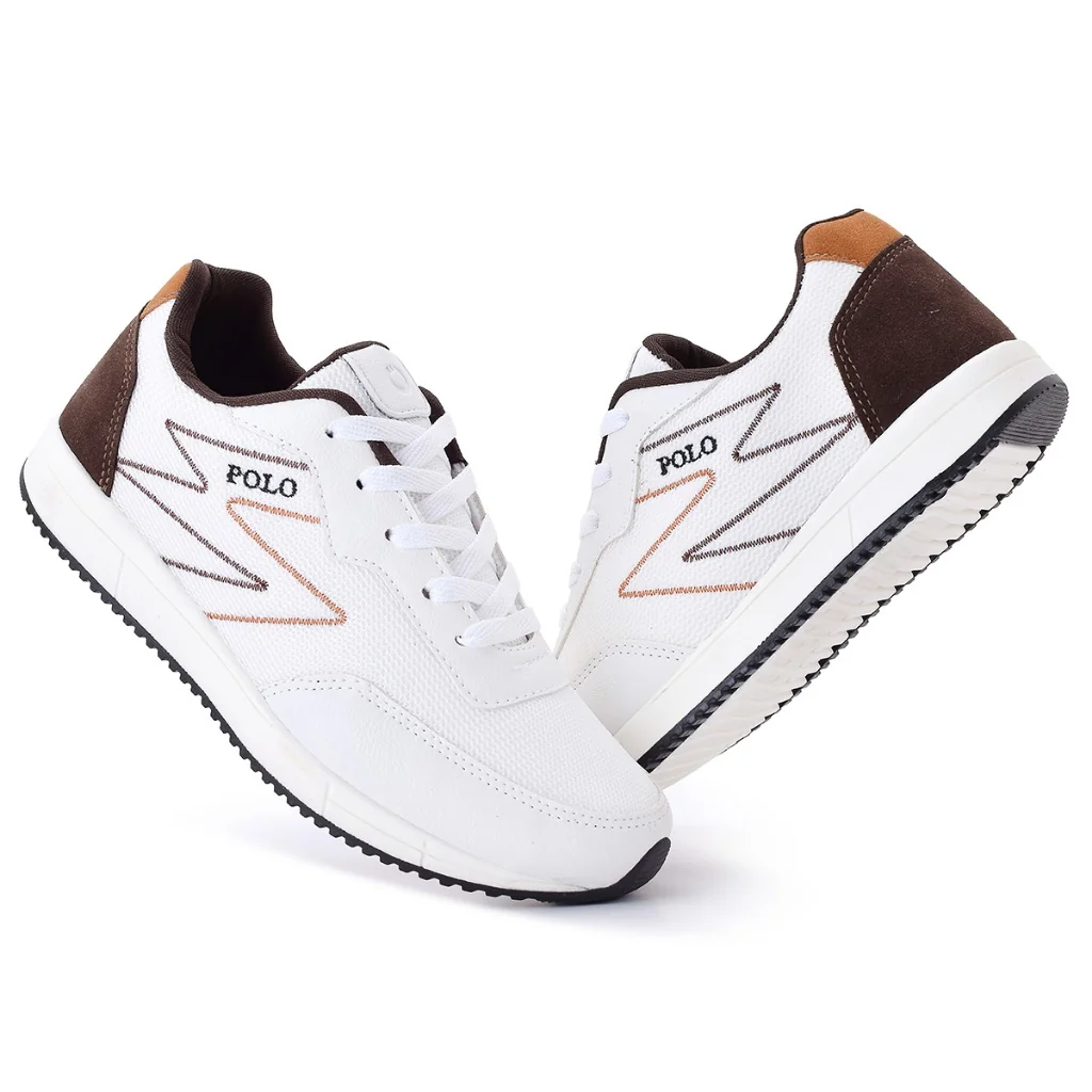 Tênis Sapatênis Casual Masculino Academia Esporte Branco Polo BF Shoes Shopee
