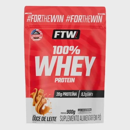 Whey Protein 100% Concentrado Refil 900g Doce de Leite FTW Mercado Livre