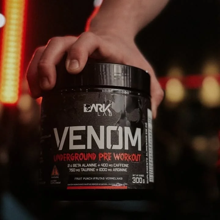 Pre Treino Venom Underground 300g Frutas Vermelhas Dark Lab Ponche De Frutas