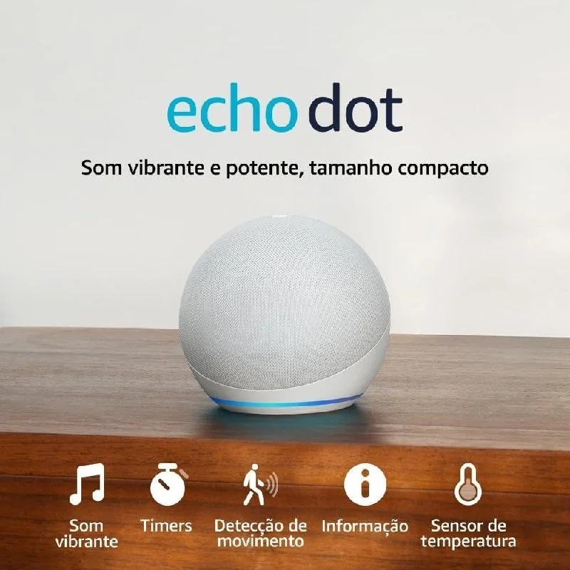 🔥 PARCELADO! Echo Dot (Geração mais recente) | Smart speaker com Alexa, som vibrante e potente, Wi-Fi e Bluetooth | Cor Preta, com Acesso Antecipado à Alexa+