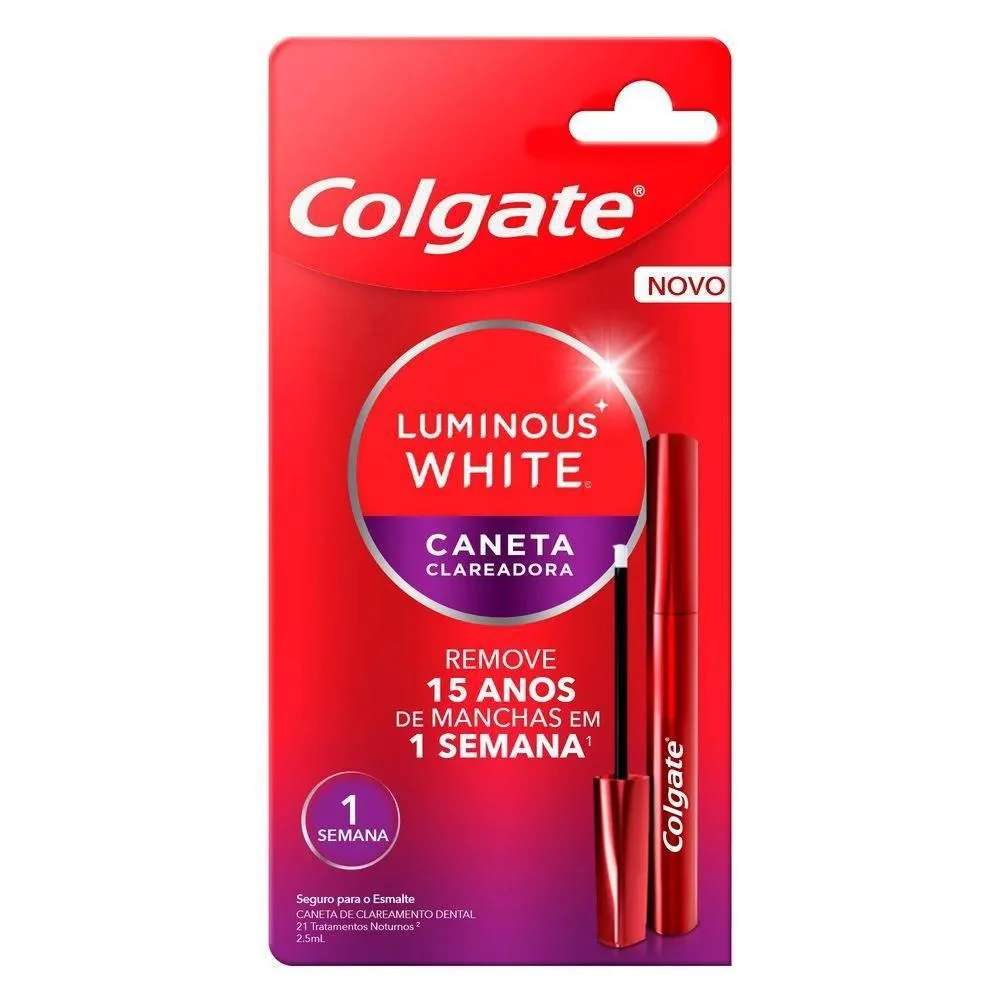 Colgate Caneta Clareadora Dental Luminous White Gloss 2.5ml