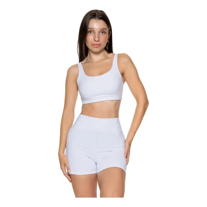 Kit fitness top duplo e short com bolso Mercado Livre