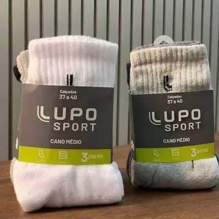 Kit 10 Pares Meias Lupo Cano Médio Alto Mercado Livre
