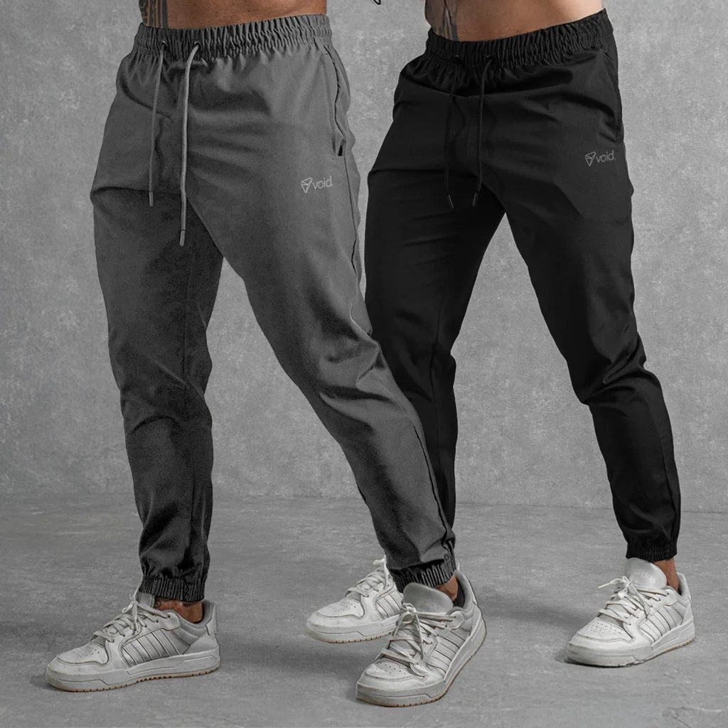 Kit 2 Calça Jogger Tactel com Elastano para Treino e Verão Masculina Academia Shopee