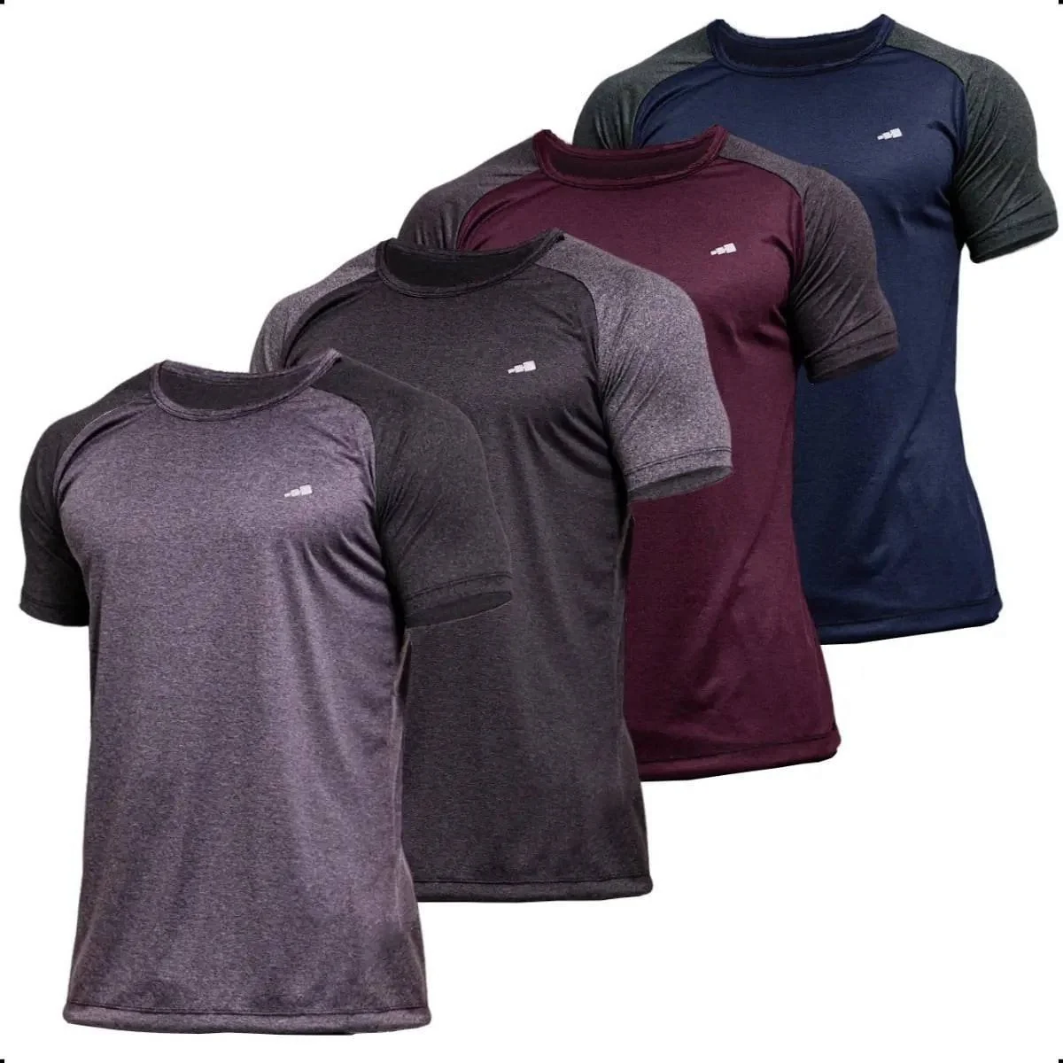 4 Camisetas Masculina Dry Fit Premium Camisa Academia Kit Mercado Livre