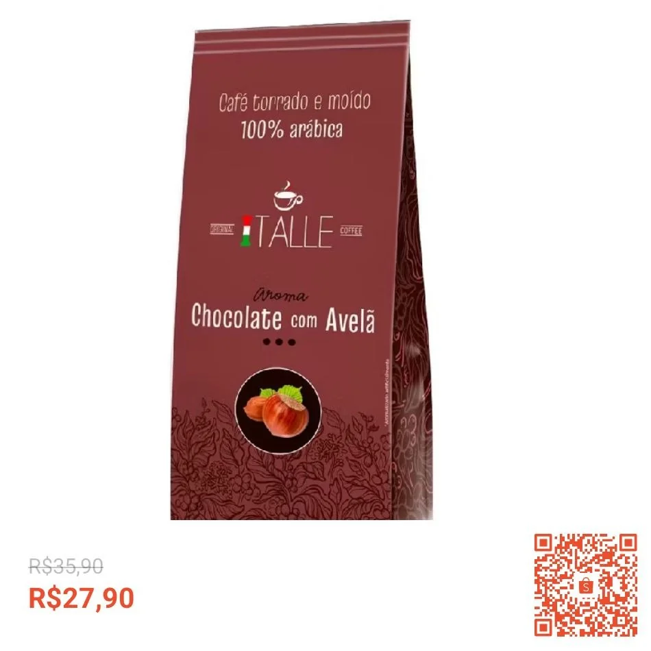 Café Aromatizado Cafe Torrado e Moido Café Italle Sabores Aroma 250GB