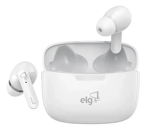 Fone De Ouvido Bluetooth Tws Branco Twpro3s ELG Cor Cinza