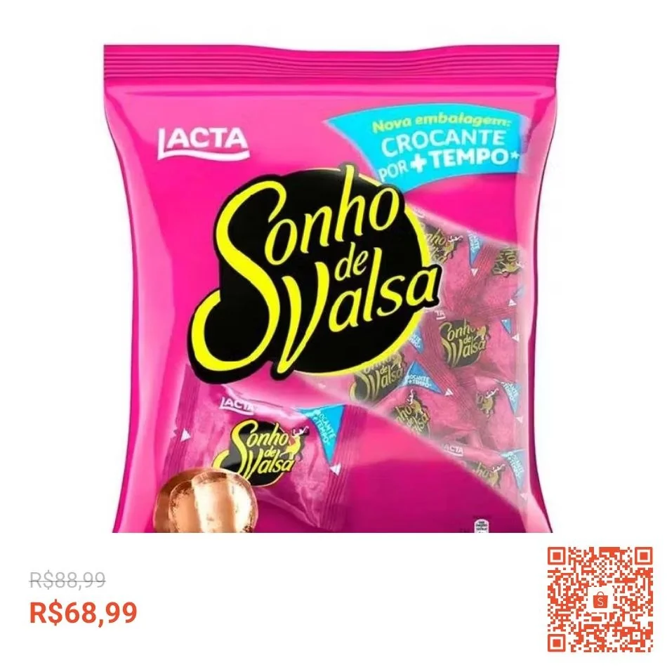 Bombom Sonho De Valsa Lacta Pacote 1kg