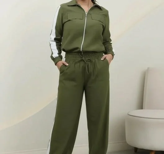 Conjunto De Frio Feminino Jaqueta E Calça Listrada Sensorial Mercado Livre