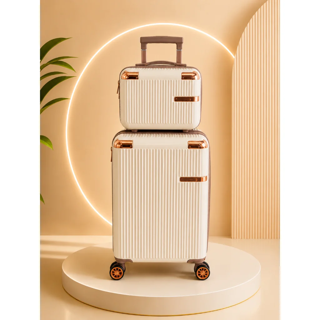 Conjunto Mala De Viagem 10KG E Frasqueira Cadeado TSA Roda Dupla 360° PROMOÇÃO Shopee