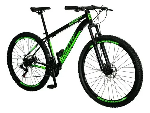 Bicicleta Masc/fem Legend Aro 29 Câmbio Shimano Southbike Preto-verde 17
