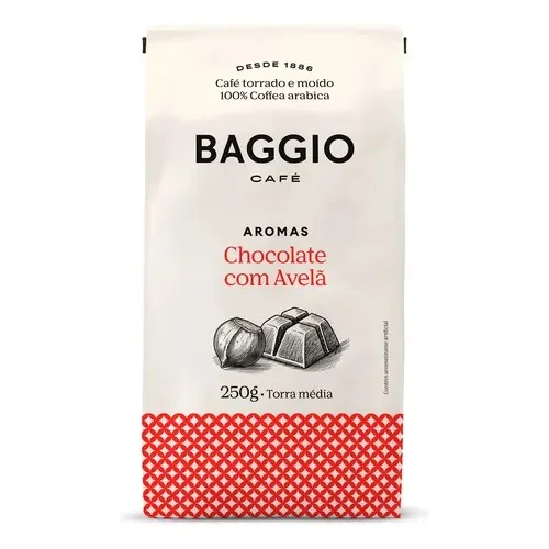 Baggio Café Café Torrado e Moído Aroma de Chocolate com Avelã 250g