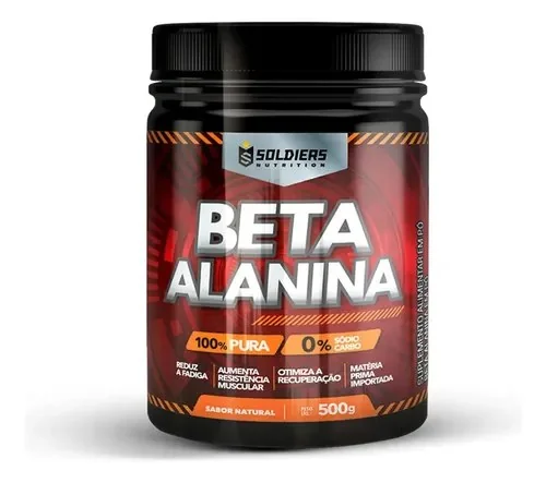 Beta Alanina 500g Suplemento Em Pó - Soldiers Nutrition Natural