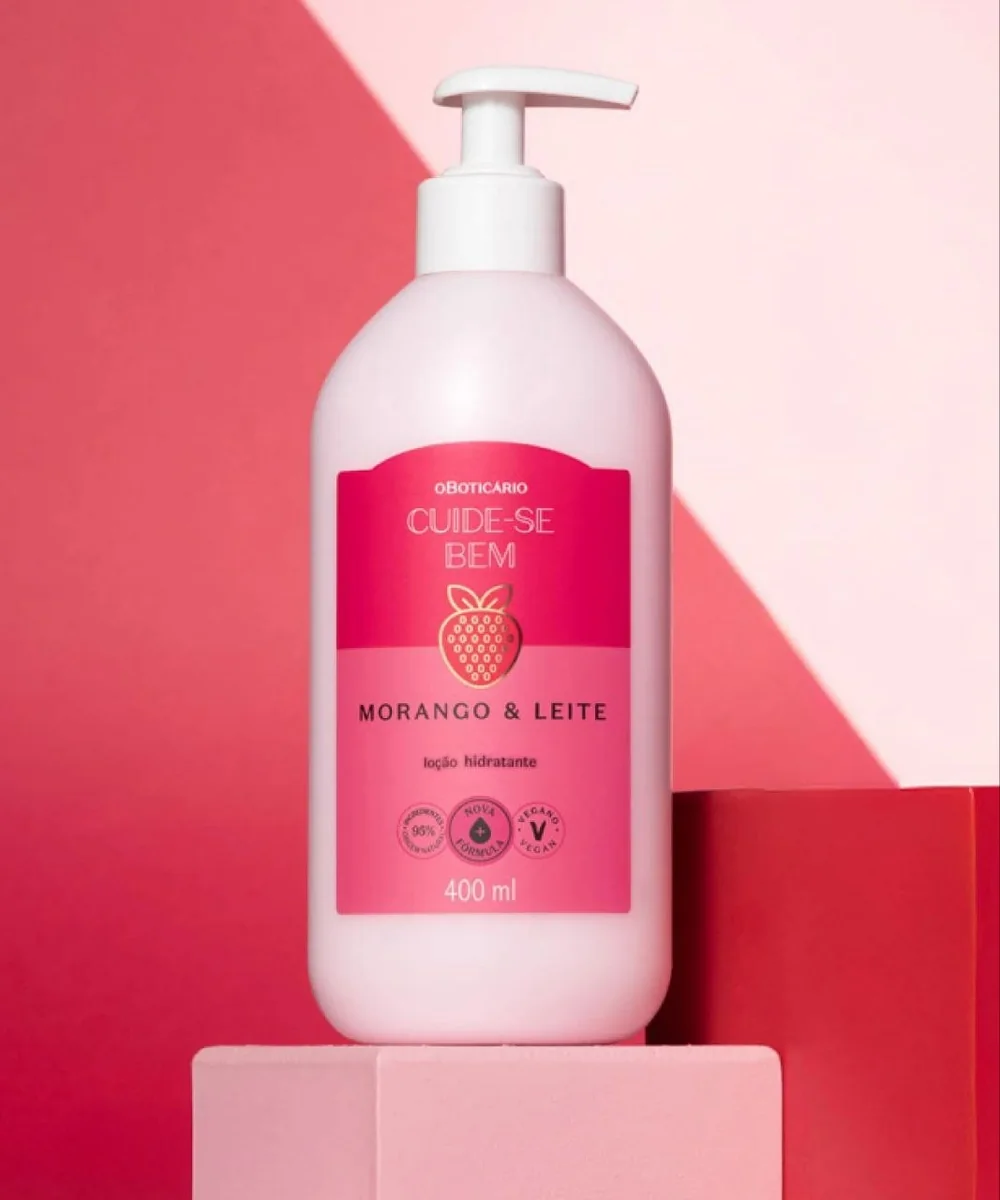 2 Hidratante Cuide-se Bem Morango E Leite 400ml O Boticário