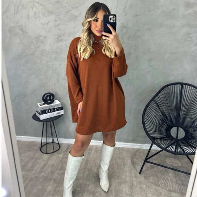 Vestido Poncho Feminino Lanzinha Gola Alta Manga Longa Inverno blusa frio moda junina presente Shopee