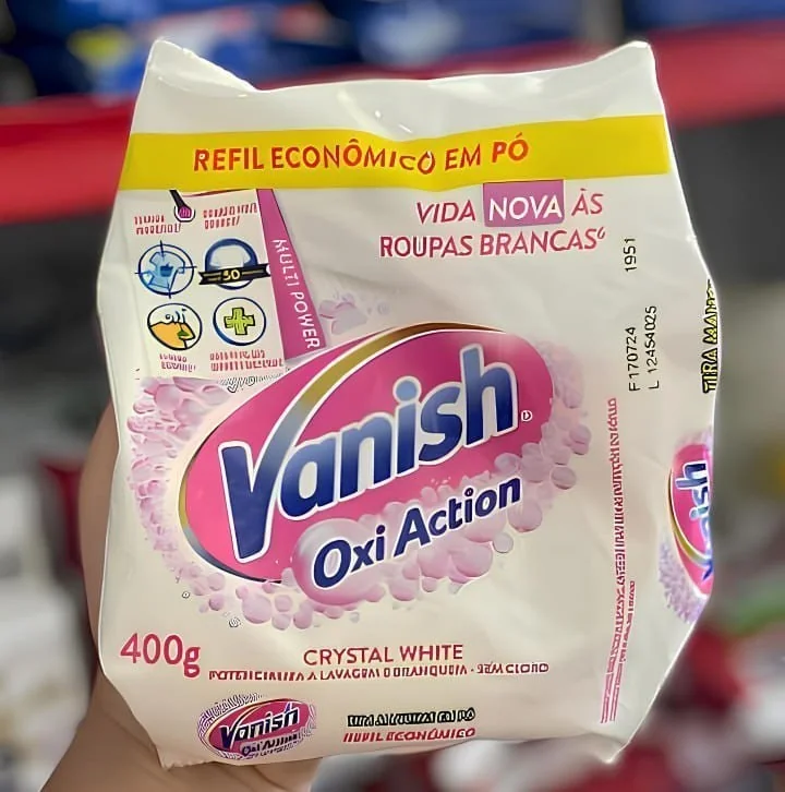 VANISH PARA ROUPAS BRANCAS, remove qualquer mancha
