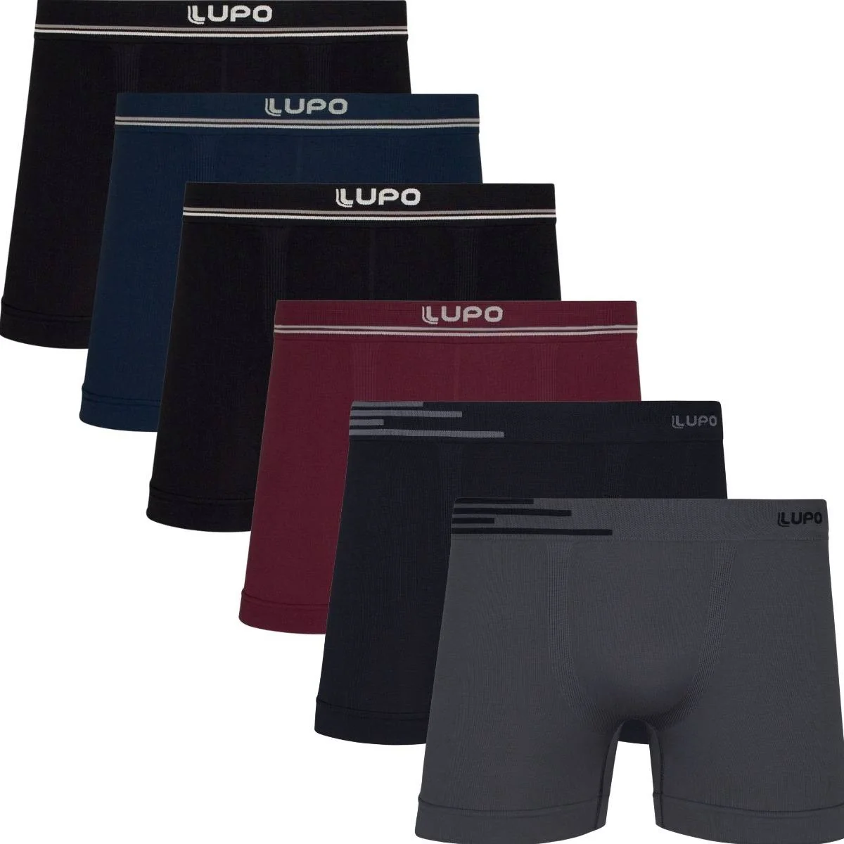 Kit 6 Cuecas Lupo Boxer Box Sem Costura Basic Microfibra Mercado Livre