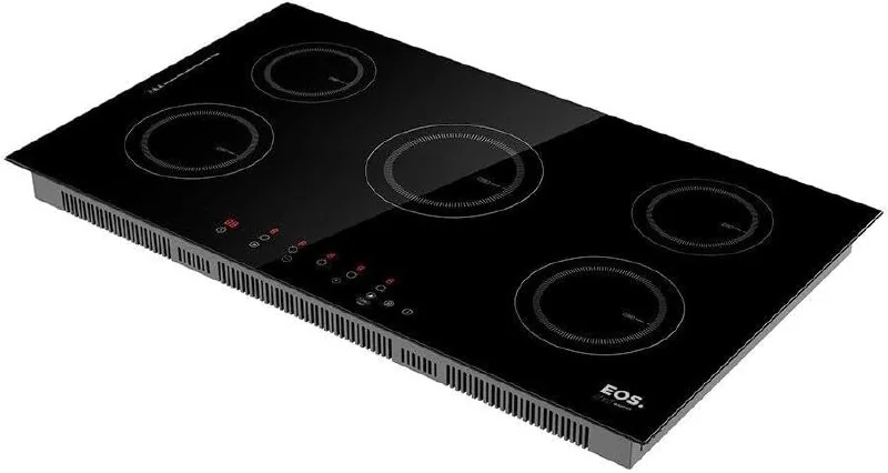 Cooktop de Indução Cinco Bocas EOS 90cm Preto 9500W ECI05EP 220V