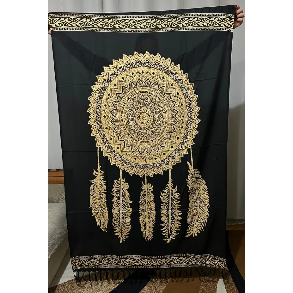 Canga de Praia Pareô com Filtro dos Sonhos /Sol /Coqueiro /Signo  /Lua / Estados - Varias Estampas Shopee