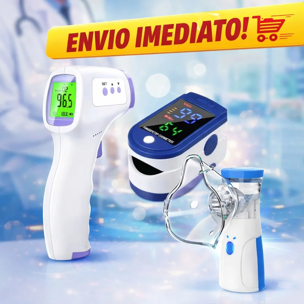 Kit Saude 3 Em 1 Termômetro Digital Infravermelho Oximetro Digital Inalador Portatil Adulto Infantil Shopee