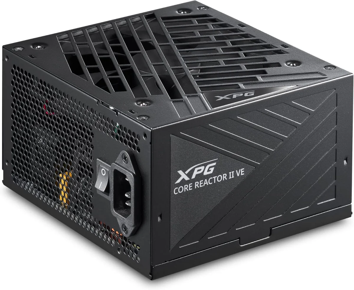 Fonte XPG Core Reactor II VE 850W Fonte de Alimentação ATX – Certificação Gold 80 PLUS e Cybenetics, totalmente modular, compatível com ATX 3.1/PCIe 5.1, conector 12V-2x6 dedicado para GPUs RTX série