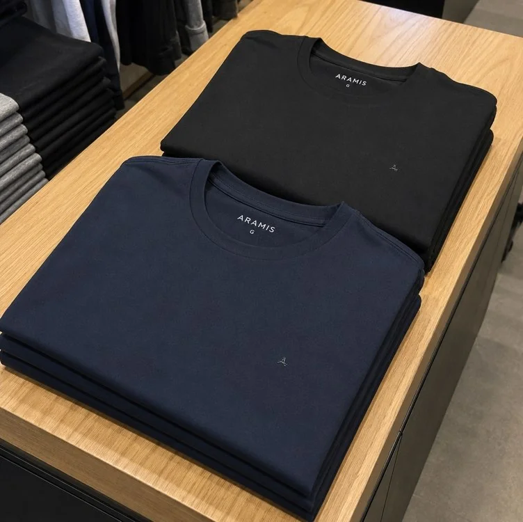 Kit 2 Camisetas Aramis Básicas Preto E Marinho Mercado Livre