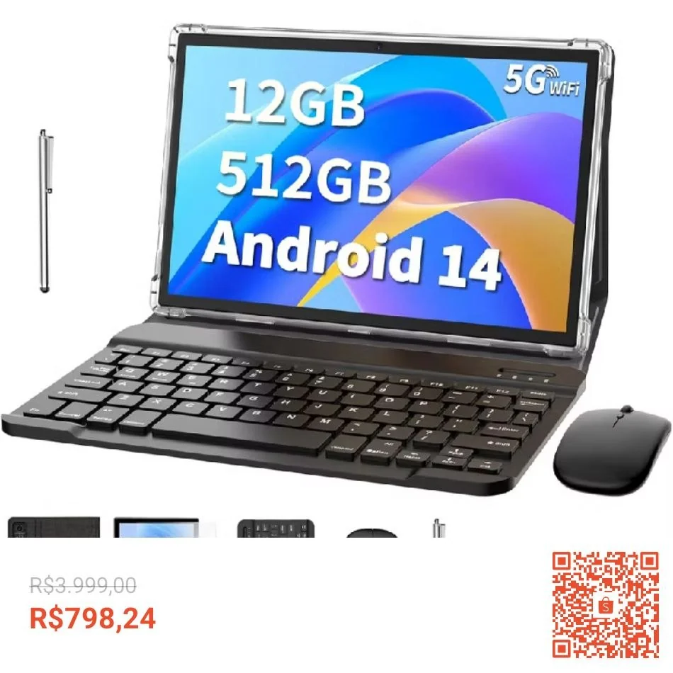 Tablet Bml A9 5GB Lte Wi-fi 512GB 12GB Ram Tela 10.1