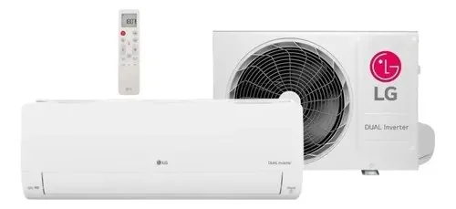Ar Condicionado Inverter LG Dual Voice Ai 12.000 Btus Frio R-32 Branco 220v