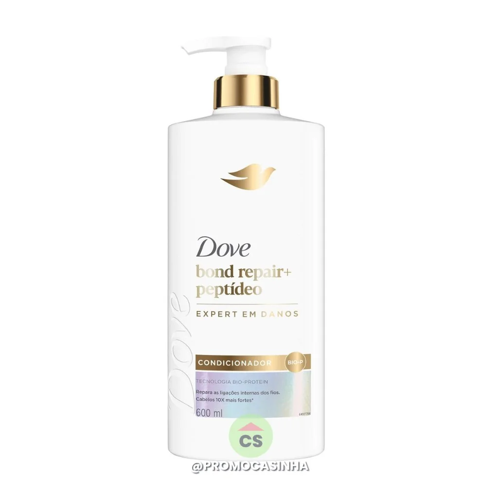 Dove Condicionador Bond Intense Repair + Peptídeo 600ml Pump