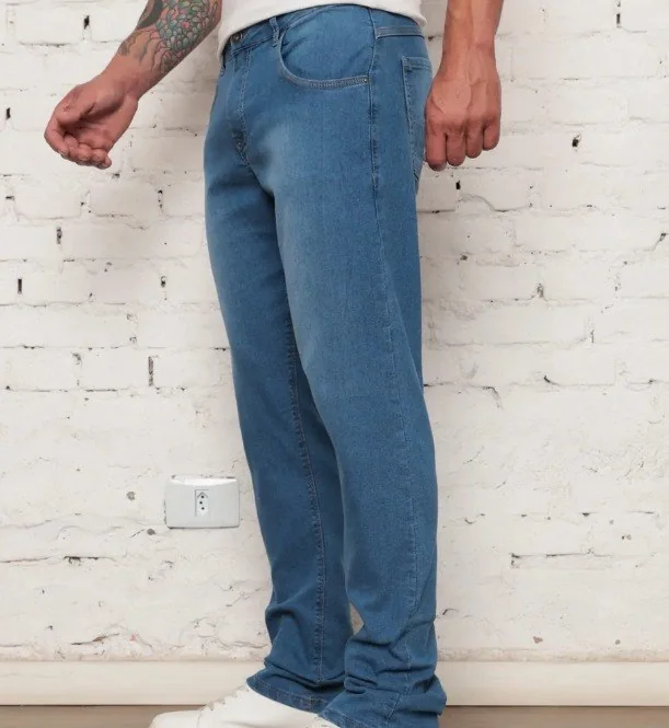 Calça Jeans Tradicional Corte Reto Mercado Livre