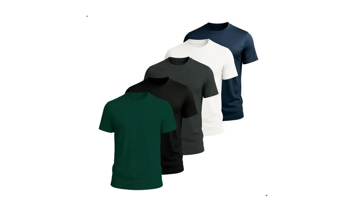 Kit 5 Camisetas Básica Masculina Dry Fit Esporte Treino Lisa Mercado Livre