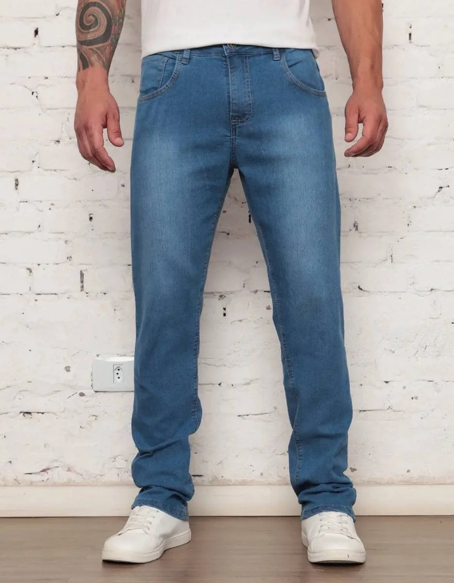 Calça Jeans Masculina Tradicional Corte Reto Mercado Livre