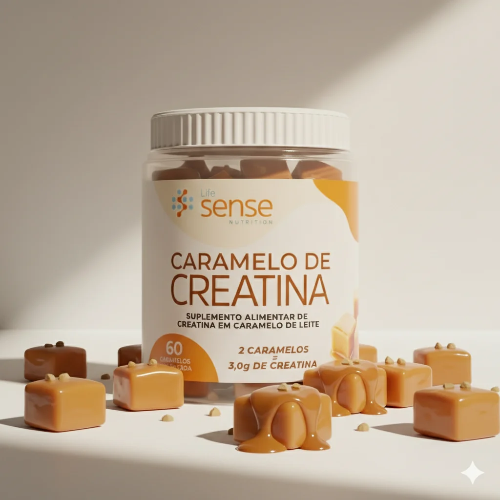 Creatina de Caramelo - Life Sense Nutrition - 60 Caramelos Shopee