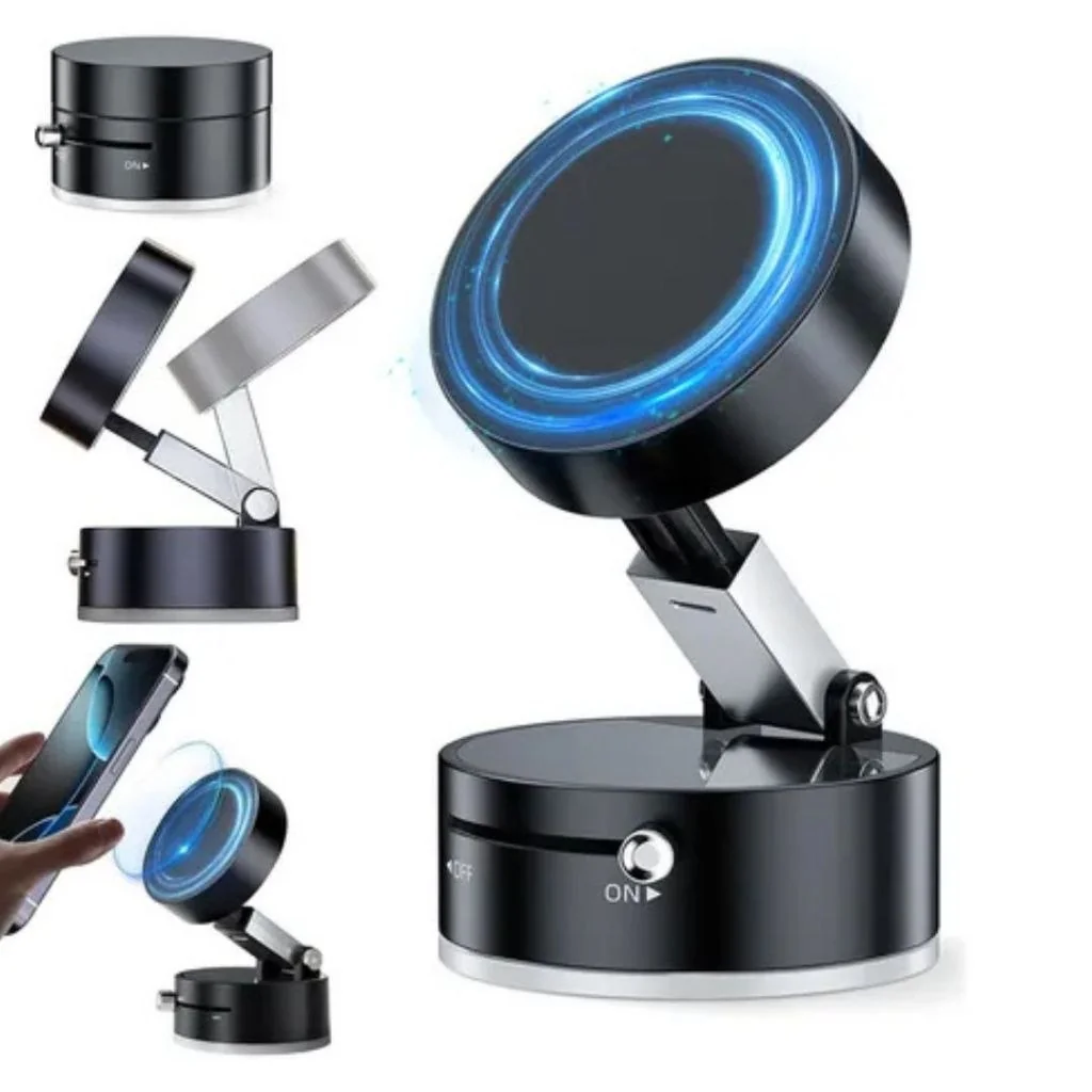 360°Suporte dobrável para celular Suporte magnético de adsorção de carro a vácuo dupla face.XHLHOME