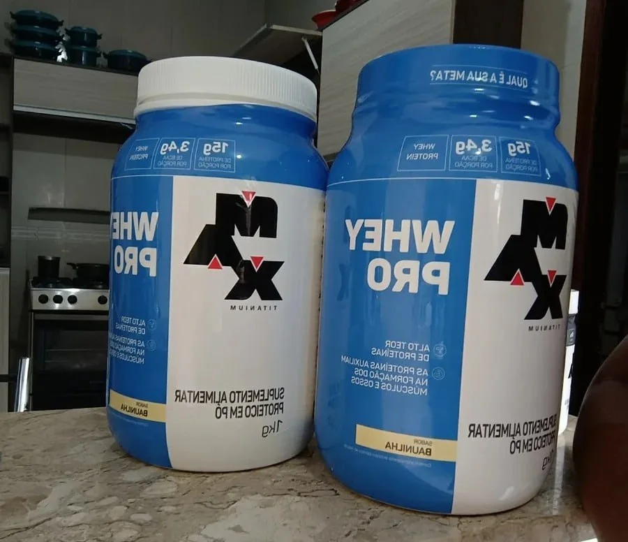 Whey Pro Max Titanium Protein Pro 1kg - Morango Mercado Livre