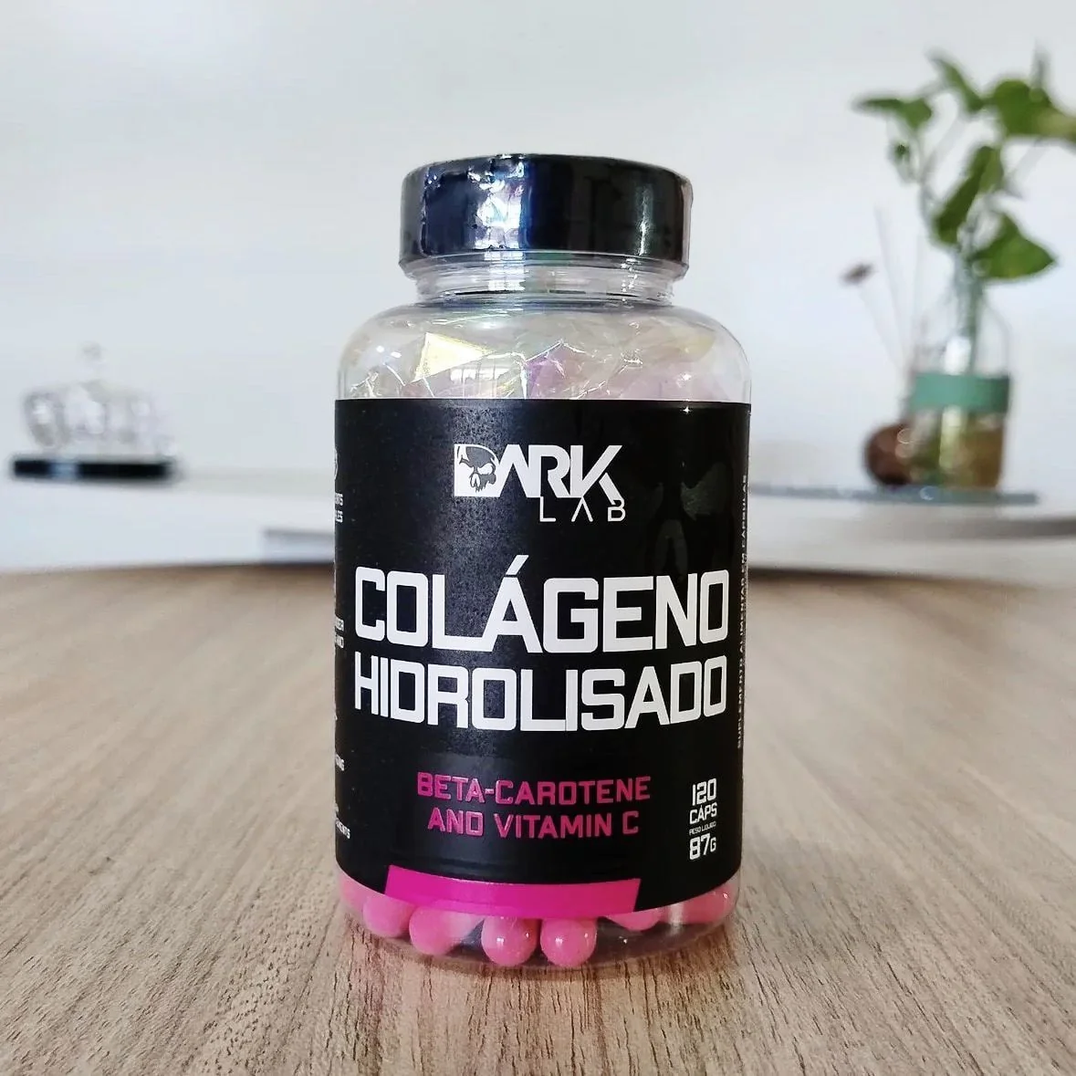 Colágeno Hidrolisado 120 Caps Dark Lab Sabor Sem Sabor