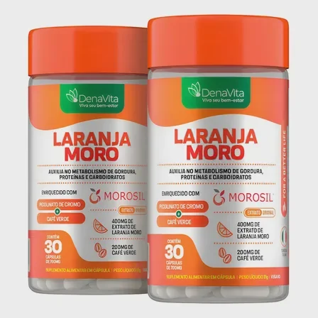 Kit 2x Laranja Moro Morosil + Cromo + Café Verde - Denavita Mercado Livre
