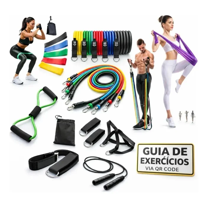Kit 20 elásticos Thera Cord Mercado Livre