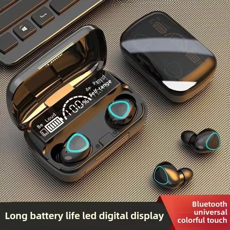 Kit M10 Bluetooth 5.3 Sem Fio TWS Fones De Ouvido Estéreo Com Carregador Power Bank Atualizado 100 % Novo Alto-Falante Shopee