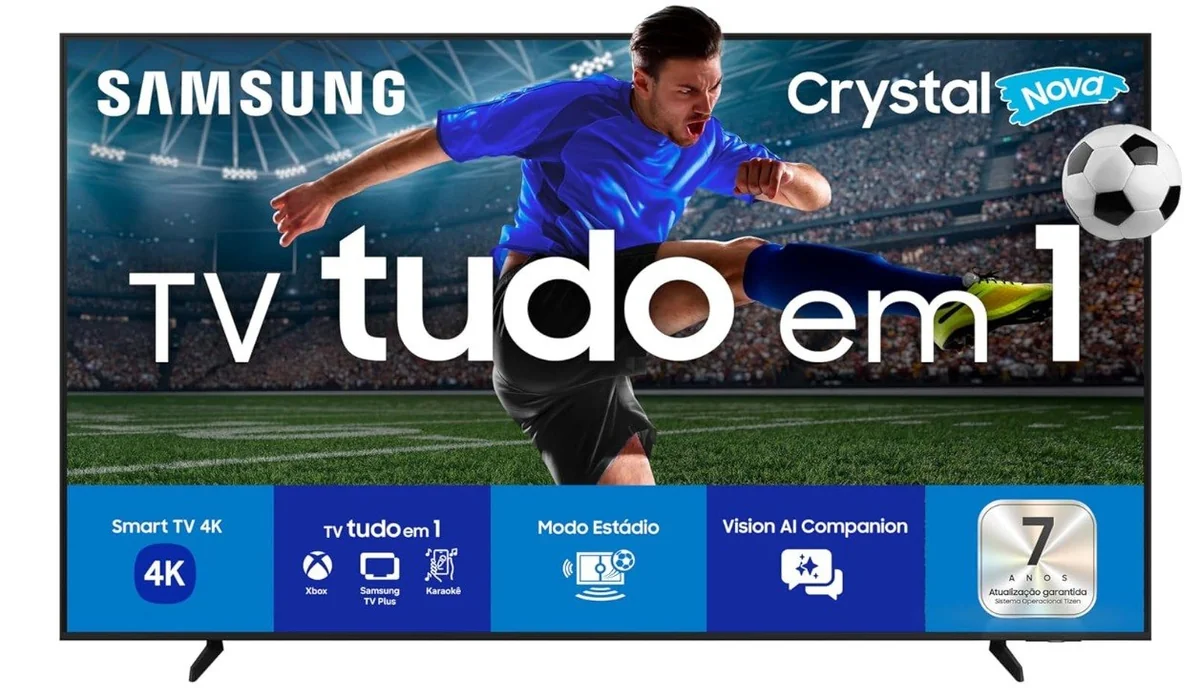 'Samsung Smart TV 55" Crystal UHD 4K U8100F 2025