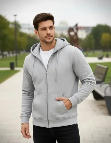 🇧🇷🇧🇷🇧🇷 Casaco Moletom Aberto Blusa De Frio Ziper Otima Qualidade M Cinza Lisa