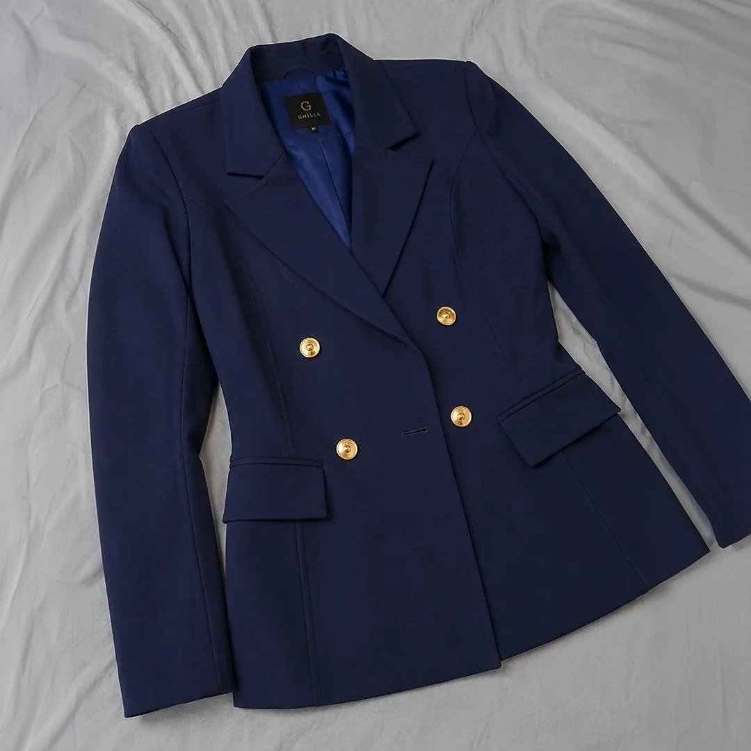 Blazer Feminino Alfaiataria Com Botões (8 cores) Mercado Livre