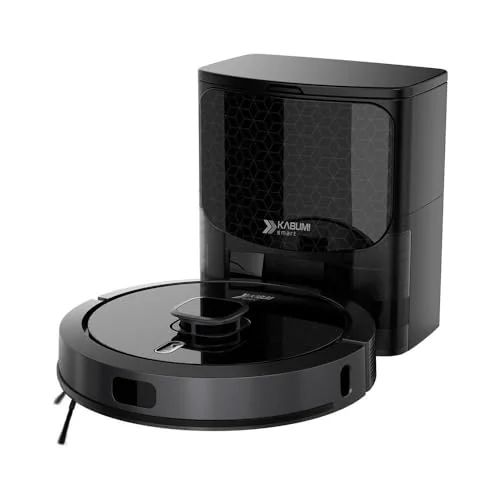 Robô Aspirador e Passa Pano KABUM! smart 900-5 Modos de Limpeza, Base 2 em 1, Mapeamento 3D - 127v - Preto - KBSF009