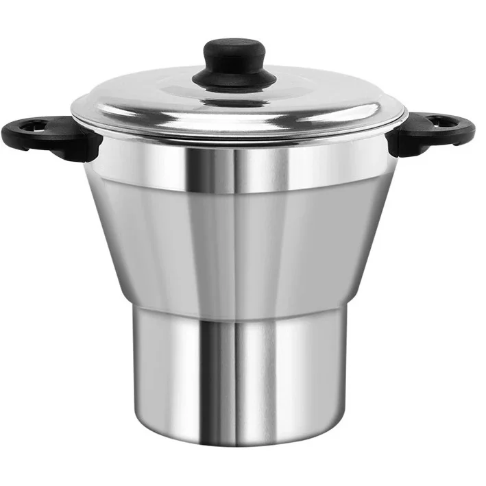 Cuscuzeira Antiaderente Alumínio Panela De Vapor 15cm Shopee