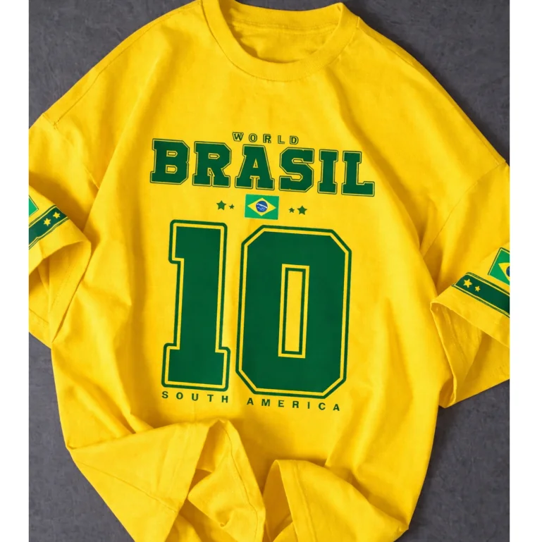 Camisa Camiseta Brazil Blusa Brasil Copa Lançamento 100% Algodão Shopee