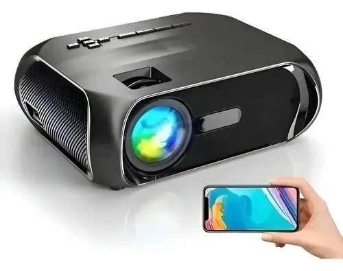 Projetor T7 4000 Lumens 1280p Full Hd 4k Espelhamento Wi-fi