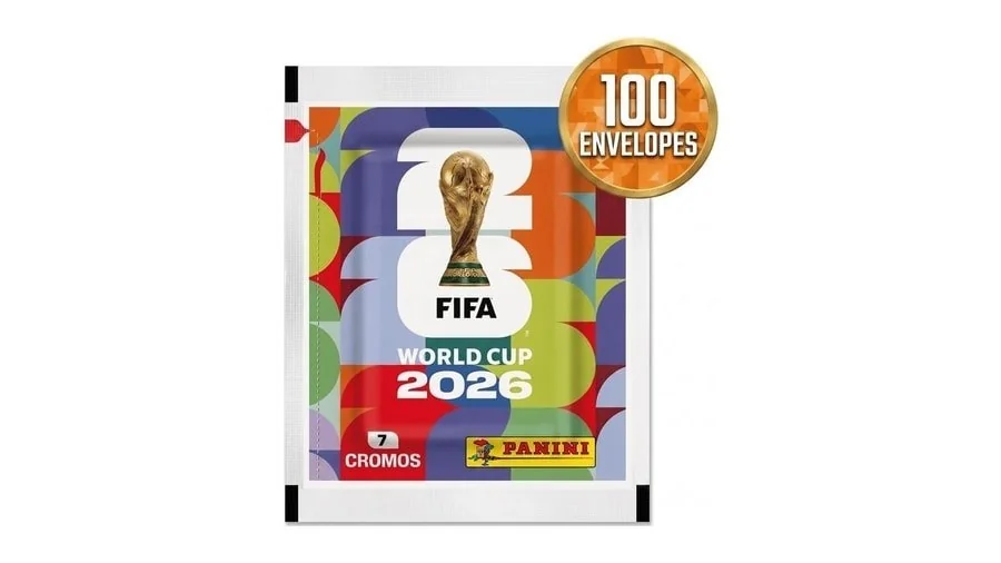 700Figurinhas Panini da Copa do Mundo 2026 - 100 Envelopes com 7 Figurinhas Display